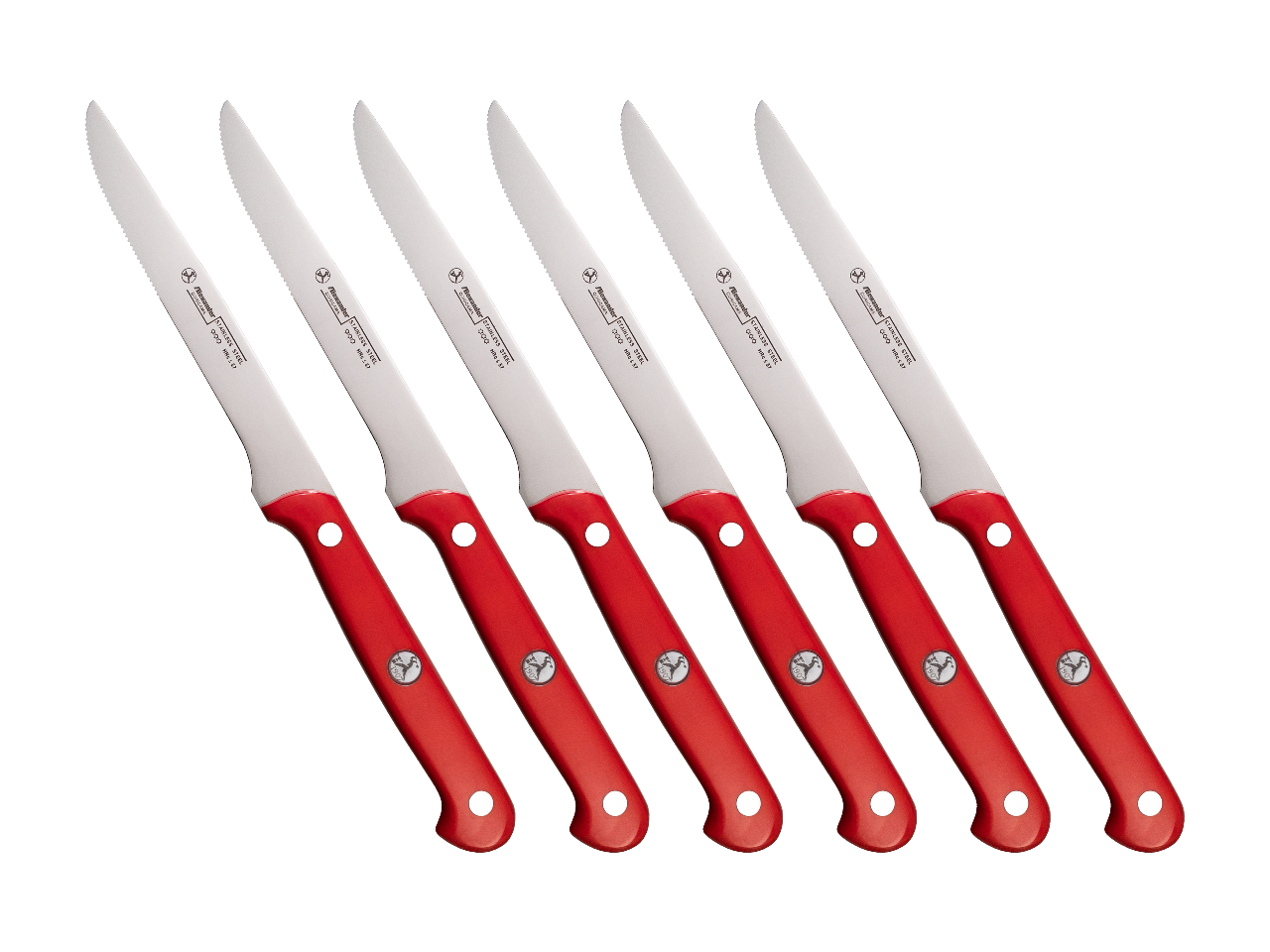 Set 6 coltelli bistecca Smart rosso